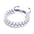 Porcelaine violette | Céramique Lumos | Bracelet Vitalité Macramé